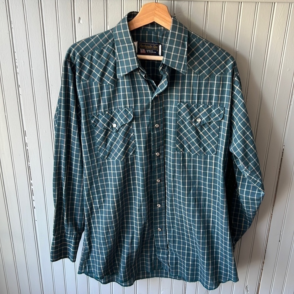 Panhandle Slim Men’s Cowboy Pearl Button Shirt - Size Large